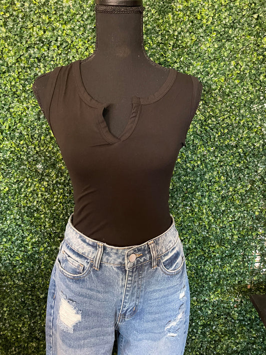V-Neck Short Body Suit